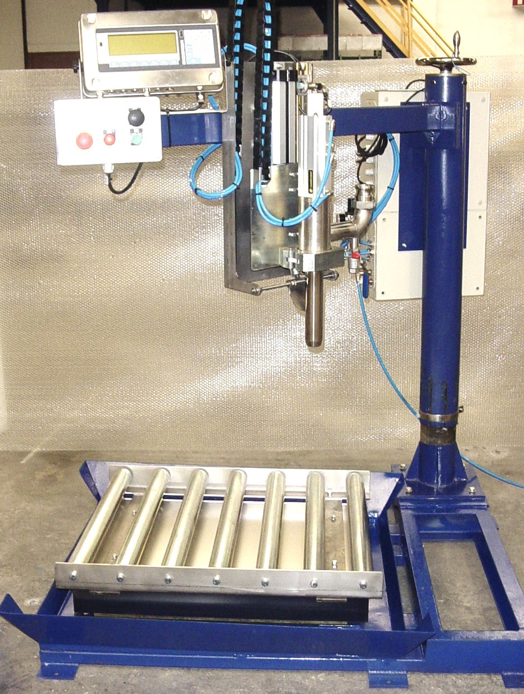 Semi-auto drum filler