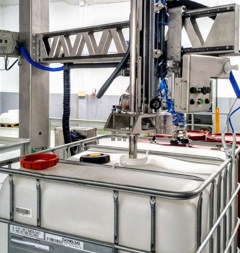 Semi-auto drum filler