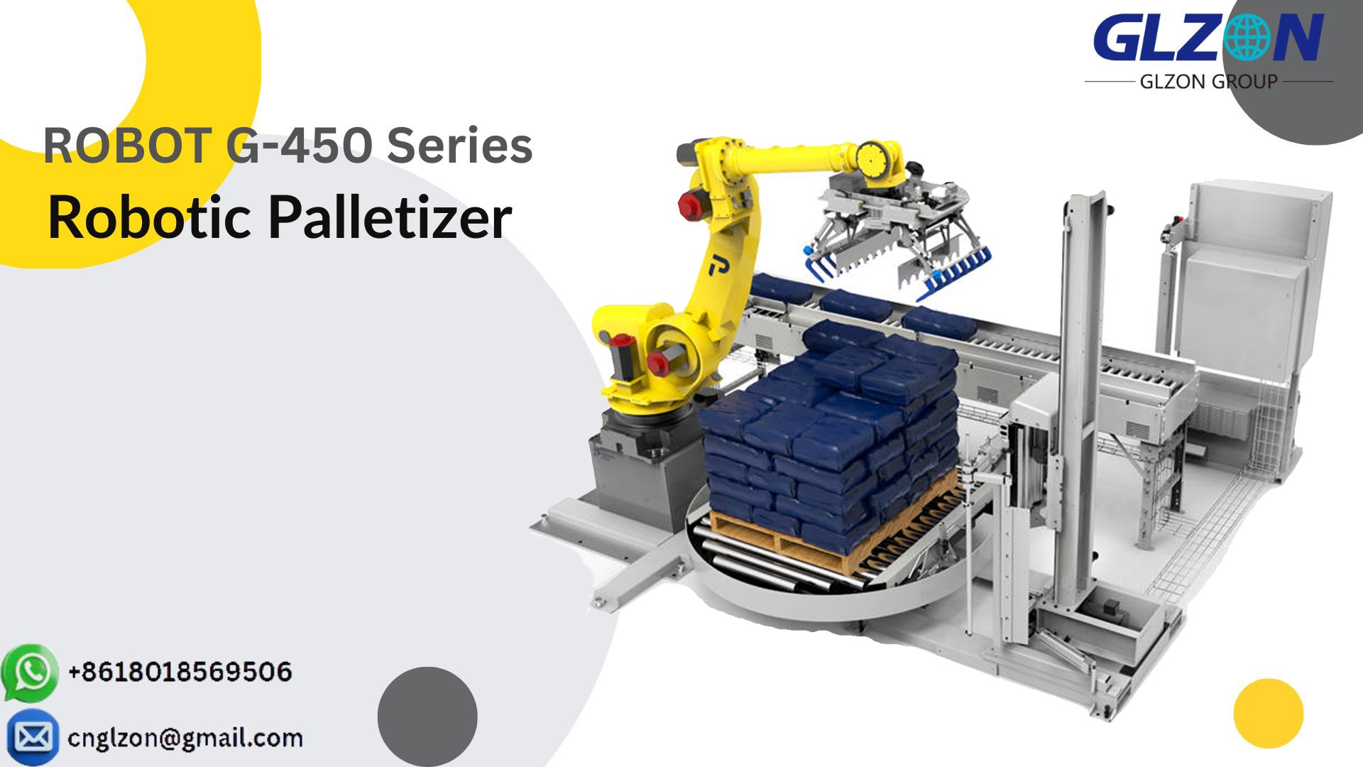 G-450 Series Robotic Palletizer in action