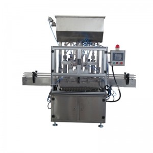 防腐涂料灌裝機 550ml顆粒狀物料轉(zhuǎn)閥灌裝機(帶斗)