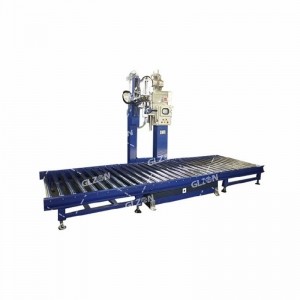 敞口桶全自動裝桶機(jī),1200L-IBC噸桶硫酸硝酸鹽酸裝桶機(jī)