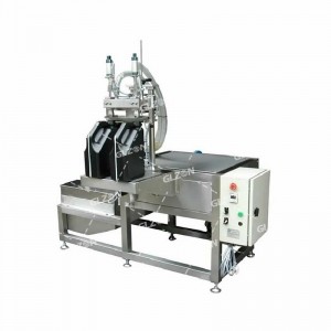 醋汁灌裝機_2.5升雙頭轉盤式灌裝機