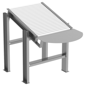 Gravity Roller Accumulation Conveyor & Hip Palletizing Station