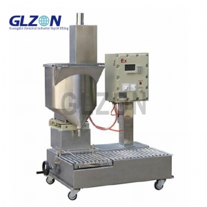 Semi Automatic Stainless Steel Food Grade Hopper Liquid Filling Machine for 30L