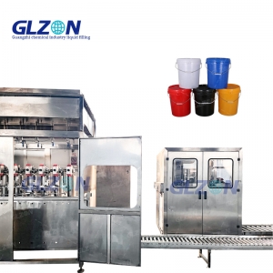 Multi-Nozzle Automatic Dispensing of Chemical Solutions Weight Filling Machine and Cap Press Station