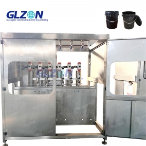 Automatic Inline 2 Nozzles Chemical Liquid Volumetic Filling Machine