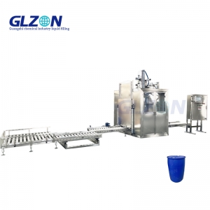 Auto Inline Daily Chemical Products Emulsion Filling Machine for 200L Drum