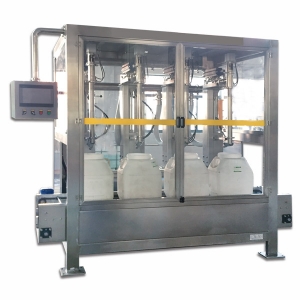 Fully Automatic 4-Nozzle Filling Machine - 500 BPH Drum Filling Scale