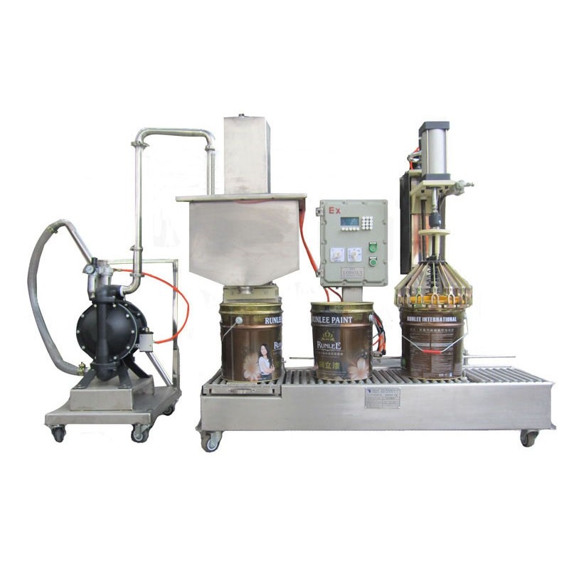 帶料斗油漆、涂料、膠水灌裝機