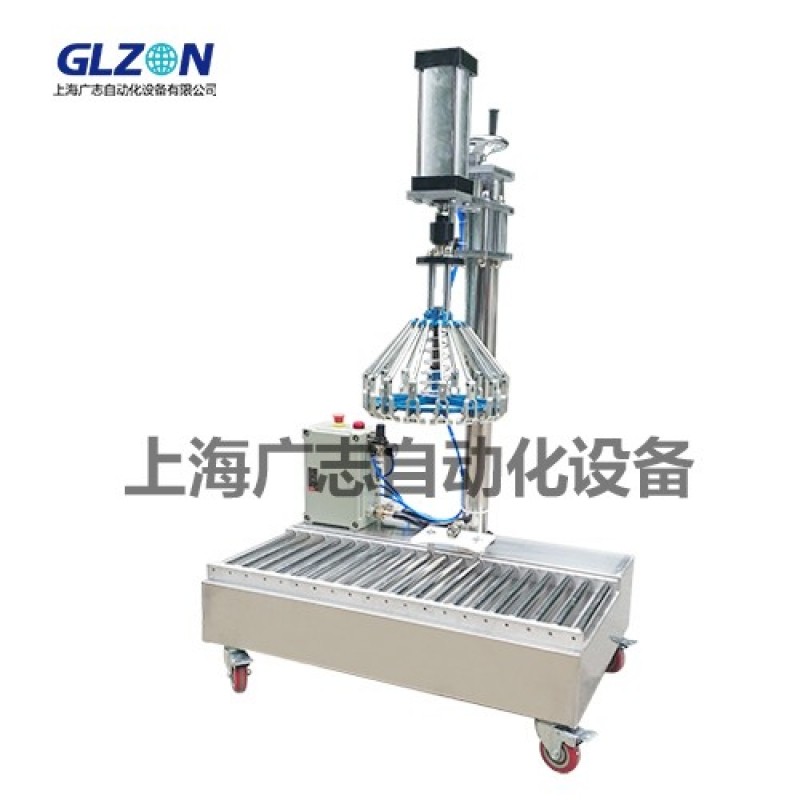 18-30L花籃桶自動壓蓋機 夾蓋封口機