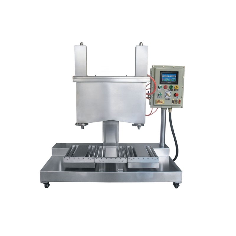 定時定量灌裝機(jī)設(shè)備生產(chǎn)廠家 100L自動下降U型攪拌料斗物料灌裝機(jī)