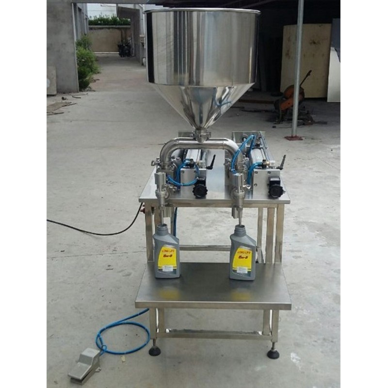 多彩漆灌裝機(jī) 供應(yīng)雙頭灌裝1-5升潤(rùn)滑油灌裝機(jī) 膏體灌裝機(jī)防爆液體灌裝機(jī)