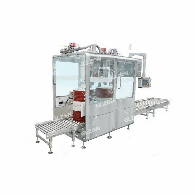 200L香精香料壓蓋機-自動旋蓋壓蓋機