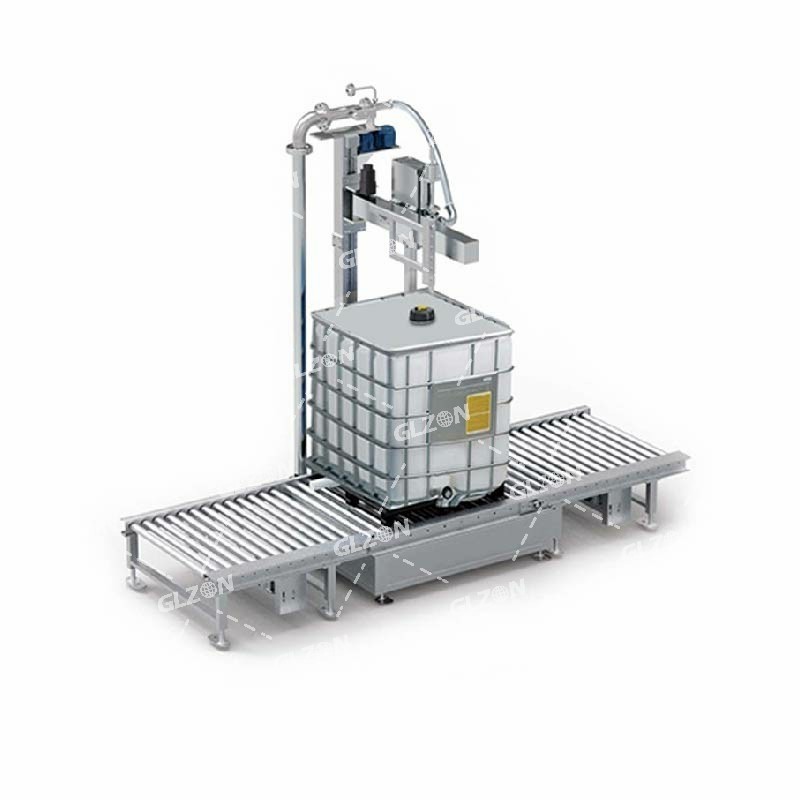1000升IBC噸桶雙頭下潛式灌裝機(jī)_菜籽油灌裝機(jī)