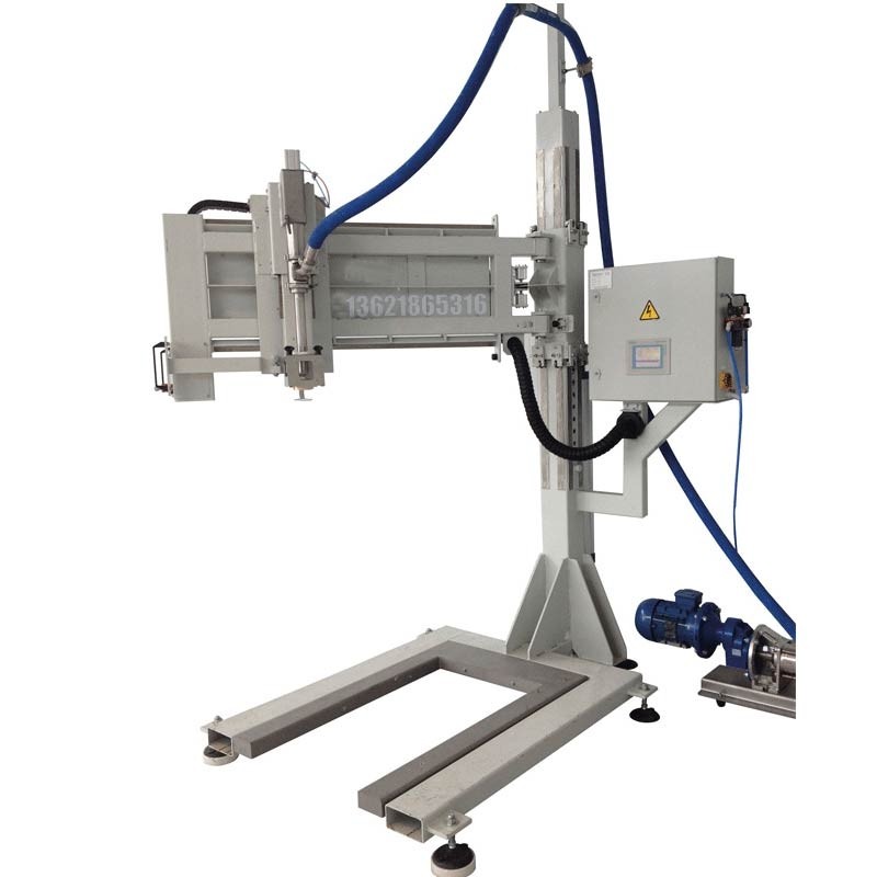 ?化工溶劑定量灌裝機-200L搖臂式自動型膠水灌裝設(shè)備